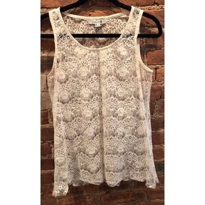 Forever 21 Sheer Lace Tank